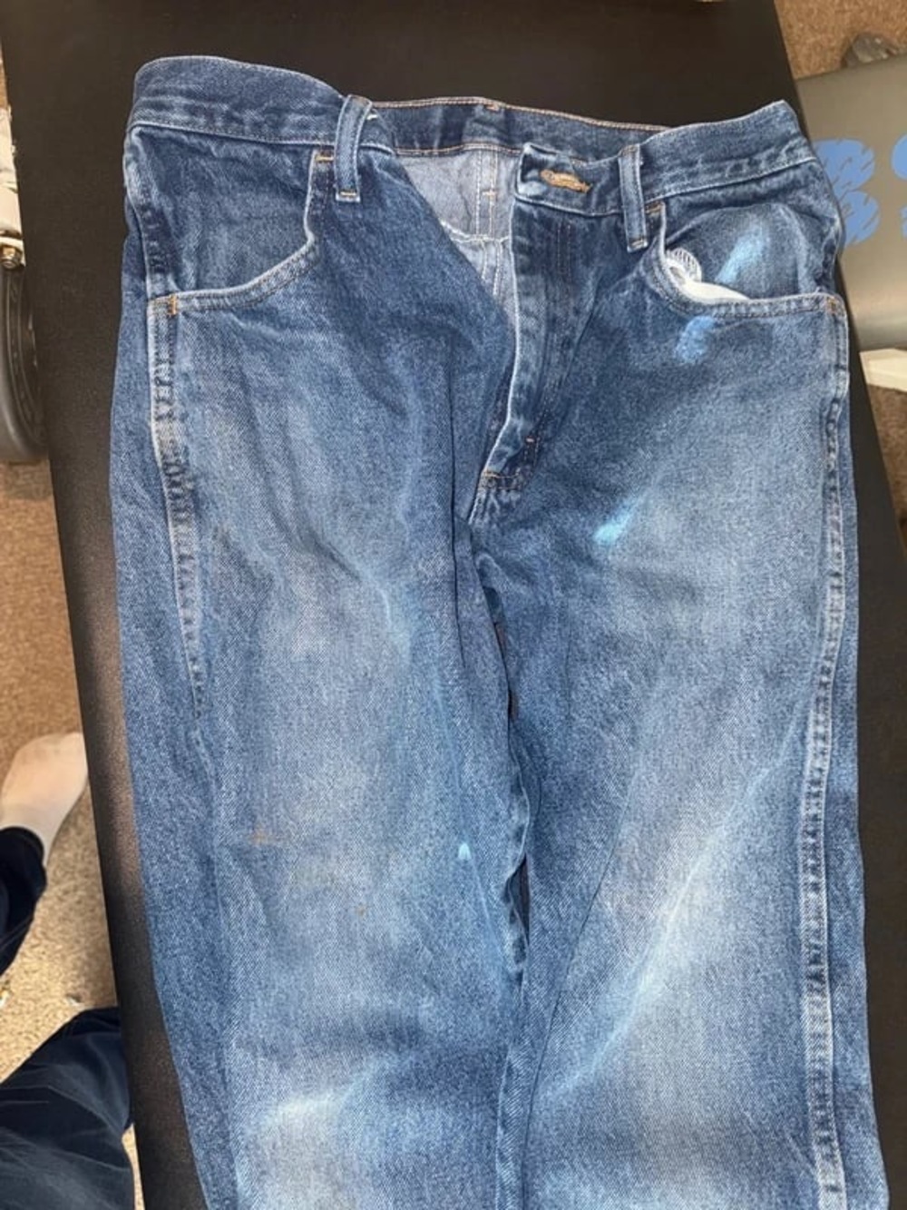 Rustler Men's Blue Relaxed Fit Jeans